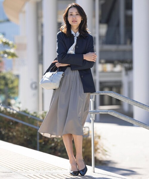 J.PRESS【撥水】80/2 T/C ツイル ステンカラー ショートコート J.PRESS｜【WEB限定カラーあり・撥水】80/2 T/C ツイル ステンカラー