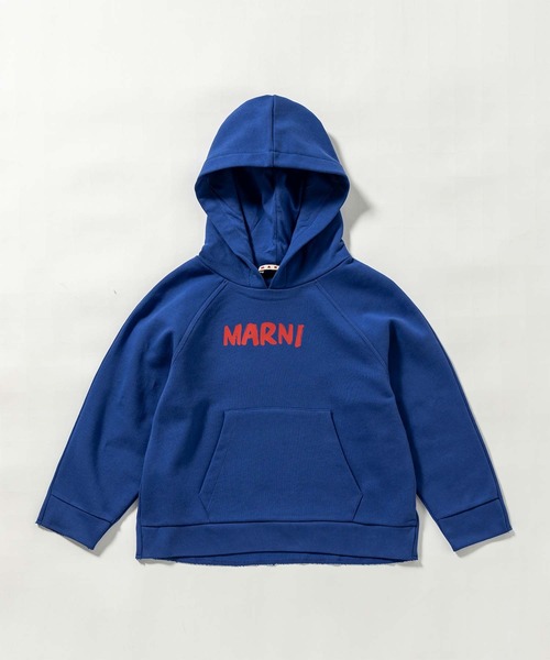 パーカー MARNI（マルニ）Kids ＆ Junior ブランドロゴフーディー 