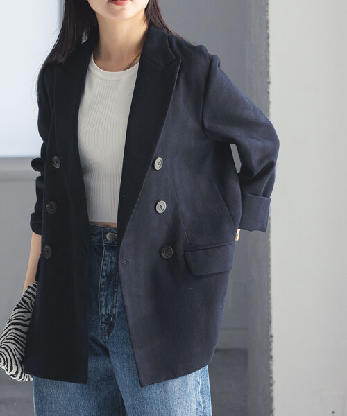 noble新作　ドンゴロスダブルジャケット NOBLE｜ドンゴロスダブルジャケット | Rakuten Fashion(楽天
