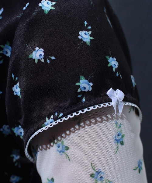 【G.V.G.V.】ブラウス G.V.G.V.（ジーヴィージーヴィー） ブラウス シャツ FLORAL SATIN