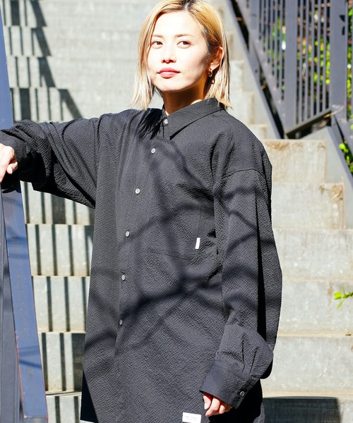 BANKS シャツ LS SHIRT/BANKS(バンクス)ワンポイントブランドロゴ 