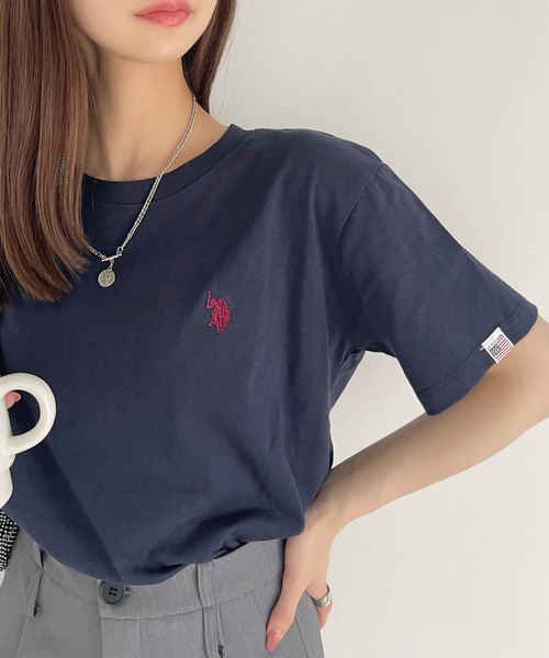 tシャツ 「U.S. POLO ASSN」ワンポイントロゴ半袖ポロシャツ レディース 楽天市場】＼マラソン限定 15%OFFクーポン利用で2,125円／【SALE