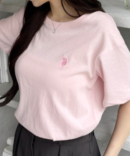U.S. POLO ASSN. tシャツ 8色展開 ワンポイント刺繍 コンパクト