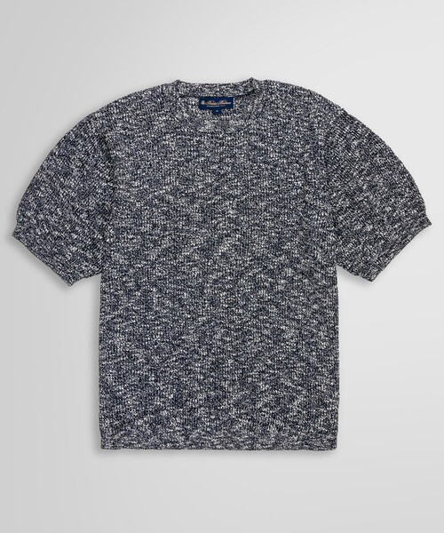 現行タグ　コットンブレンド ショートスリーブ セーター　サマーニット 現行タグ コットンブレンド ショートスリーブ セーター サマーニット