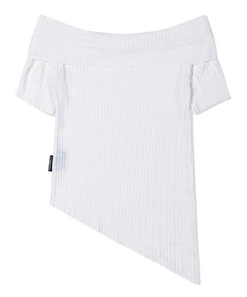 ニット セーター 「Uglyshadow」UNBALANCED KNIT OFF SHOULDER レディース UGLY SHADOW ニット セーター 「Uglyshadow」UNBALANCED KNIT