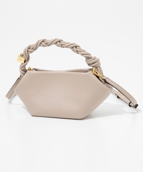 ハンドバッグ Mini Bou Handbag GANNI ハンドバッグ Bou Bag Mini Metallic ガニー ボウ バッグ