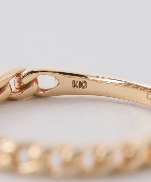 Lilas 指輪 リング チェーンピンキーリング K10 レディース : ZOZOTOWN