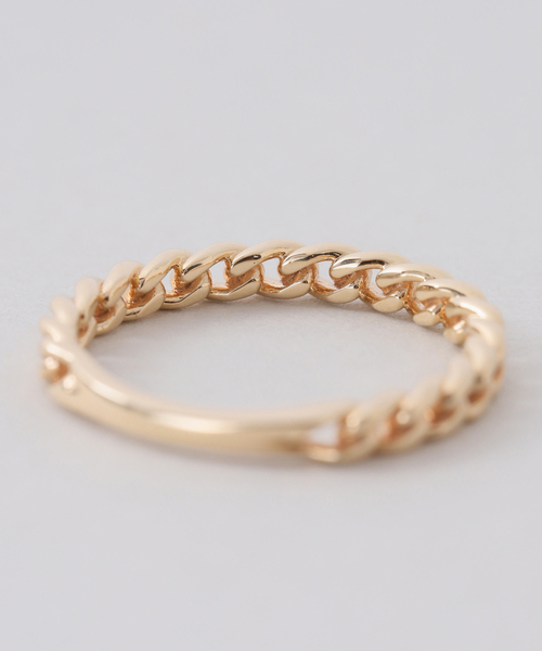 Lilas 指輪 リング チェーンピンキーリング K10 レディース : ZOZOTOWN