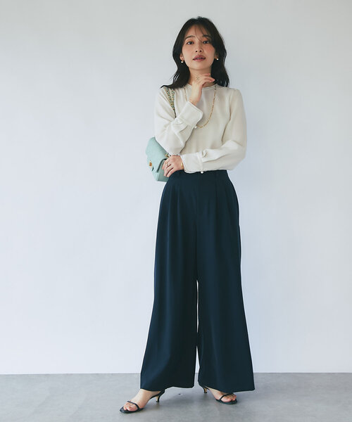 La boutique Bonbon シャツ ブラウス クルーネックメロー La boutique Bonbon シャツ ブラウス クルーネックメロー