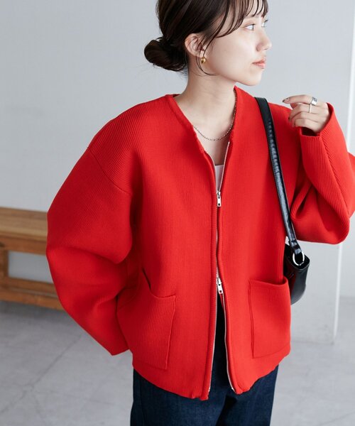 Discoat（ディスコート） カーディガン 「新色追加!/WEB限定」Wジップ