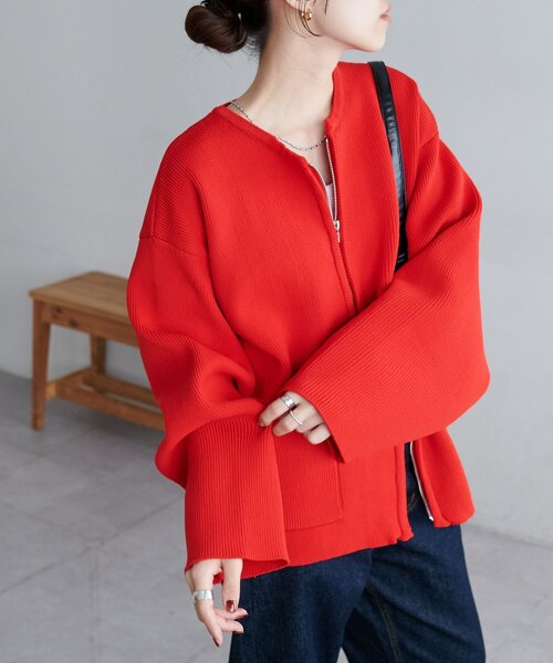 Discoat（ディスコート） カーディガン 「新色追加!/WEB限定」Wジップ