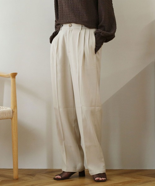 NOAHL（ノアル） パンツ 「NOAHL」スリータックストレートパンツ