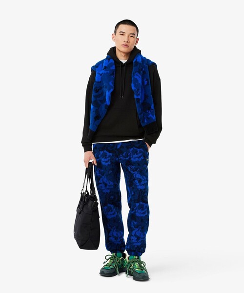 LACOSTE パーカー グラフィックバックプリントスウェットフーディー