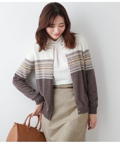 FASHIRU ウールフェアアイルカーディガン 完売品 タグ付き新品未使用 VINTAGE ウールフェアアイルカーディガン FASHIRU ウールフェアアイル