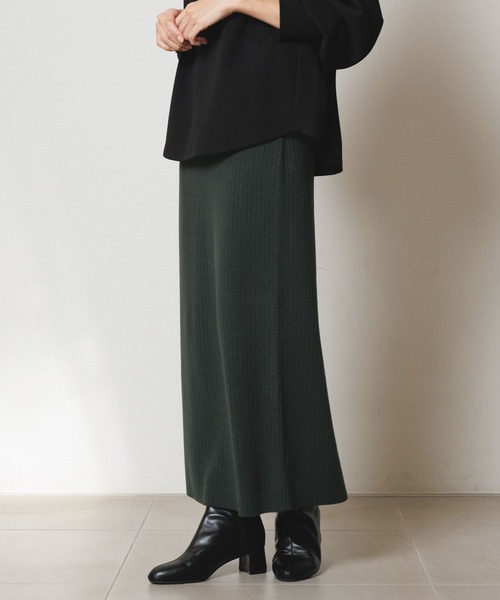 Elura（エルーラ） スカート 毛玉しらずナロースカート「低身長サイズ