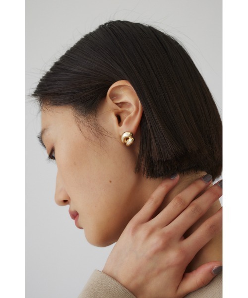 ピアス 入学式 Double beans pierce ダブルビーンズピアス レディースの画像