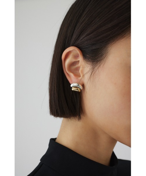 ピアス 入学式 Double beans pierce ダブルビーンズピアス レディースの画像