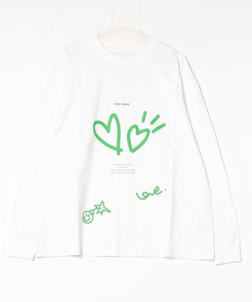 tシャツ 「moyan ecri」message illustration long Tshirts レディース メンズ moyan ecri tシャツ 「moyan ecri」message illustration long