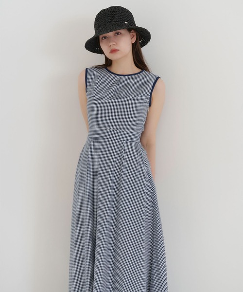 TINA:JOJUM ノースリーブワンピース TINA：JOJUN」 ノースリーブワンピース M ブラック レディース
