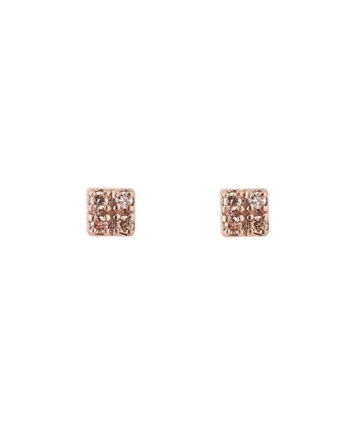 SIENA ROSE（シエナロゼ） ピアス ROSETEN・スクエアダイヤピアス