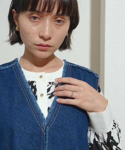 palm RICHE（ポームリシュ） ベスト ジレ 「セットアップ対応」Vネック