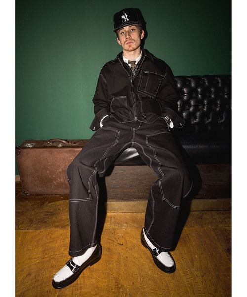 SALE☆希少　universal overall　ダブルニー　デニム　パンツ UNIVERSAL OVERALL ジーンズ 「別注」UNIVERSAL / ダブルニー