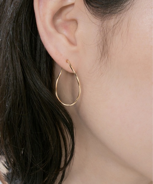 Jewel closet by L&Co. ピアス K10 フープ レディース メンズ