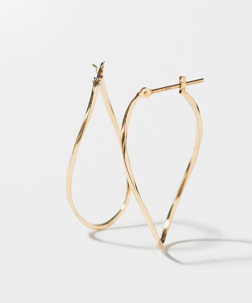 Jewel closet by L&Co. ピアス K10 フープ レディース メンズ