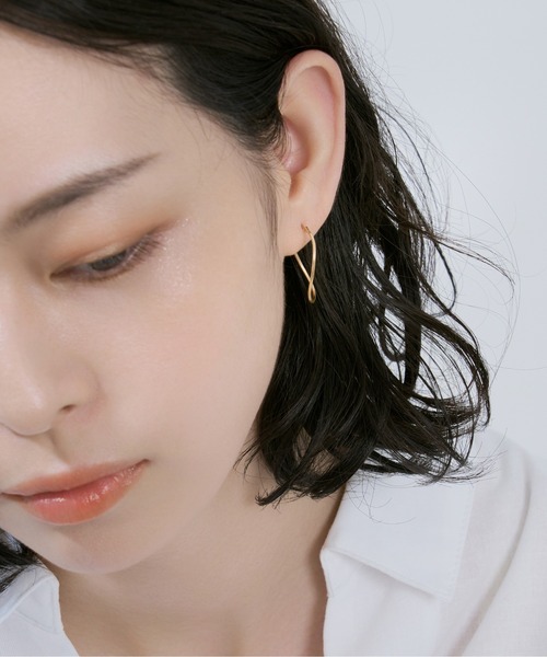 Jewel closet by L&Co. フープピアス　k10 Jewel closet by L&Co. ピアス K10 フープ レディース
