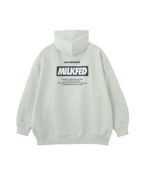パーカー SLANT LOGO ZIP UP HOODIE レディース