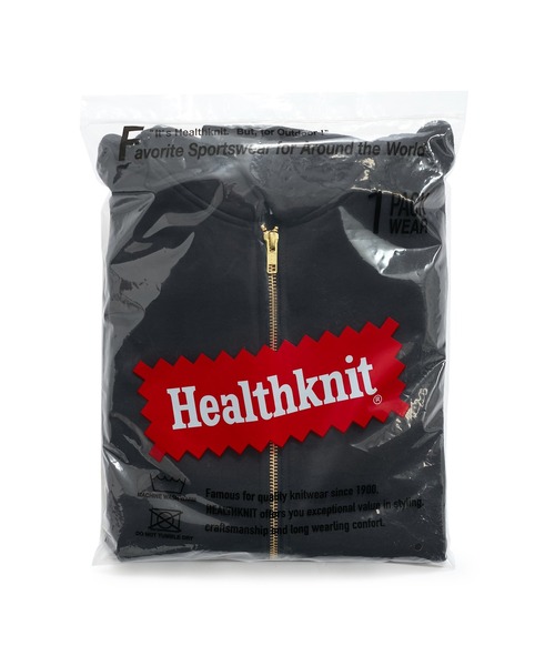 希少 Healthknit ダブルフェイスジップパーカー 70s XL セパポケ Healthknit（ヘルスニット） パーカー 別注 「Healthknit/ヘルスニット