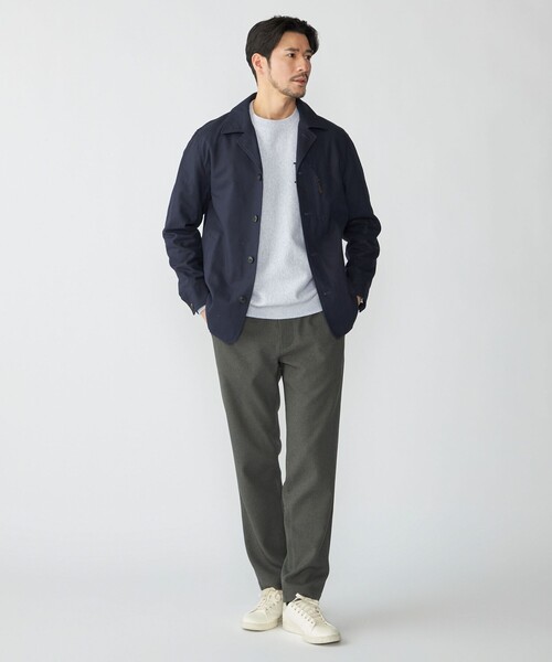 シップス（SHIPS）/SHIPS: ハイツイスト コットン オックス ユーティリティ ジャケット SHIPS（シップス） ブルゾン アウター SHIPS: ハイツイスト コットン