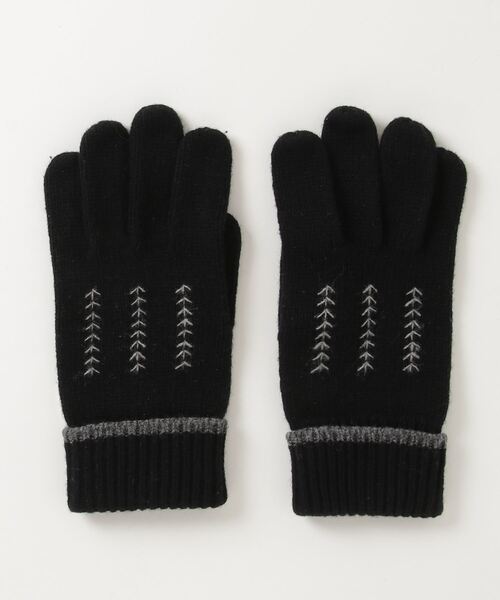 TAKEO KIKUCHI（タケオキクチ） 手袋 - ブラック メンズ : ZOZOTOWN