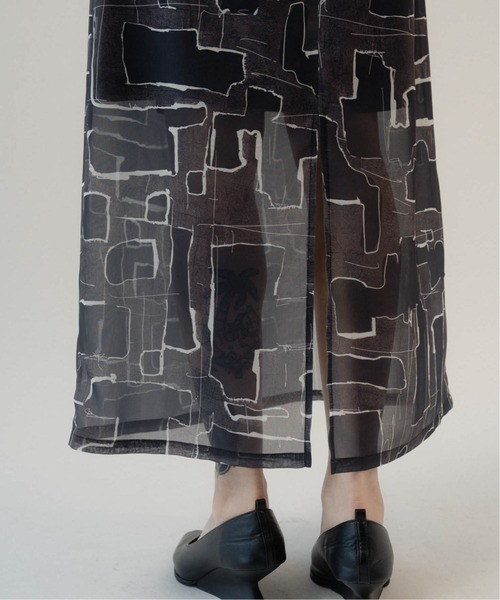 Knuth Marf ワンピース puff sleeve sheer one piece : ZOZOTOWN