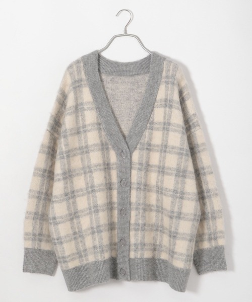 「Heather」 ニットカーディガン FREE アイボリー レディース_画像4