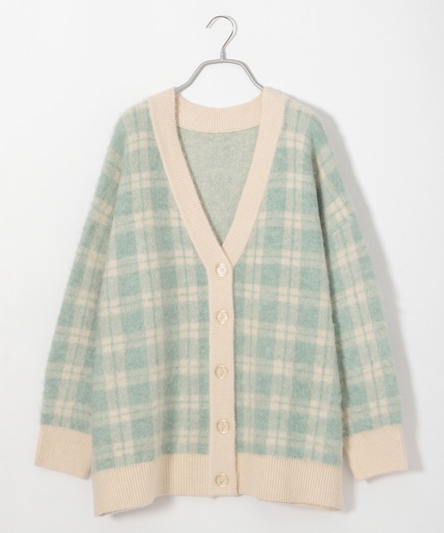 「Heather」 ニットカーディガン FREE アイボリー レディース_画像6