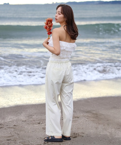 ENC チューブトップ ベアトップ frill bare top / フリルベアトップ
