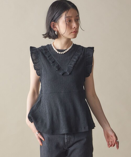 新品　黒　サイドボリュームプリーツトップス トップス│styling/（スタイリング/）の通販サイト【公式】