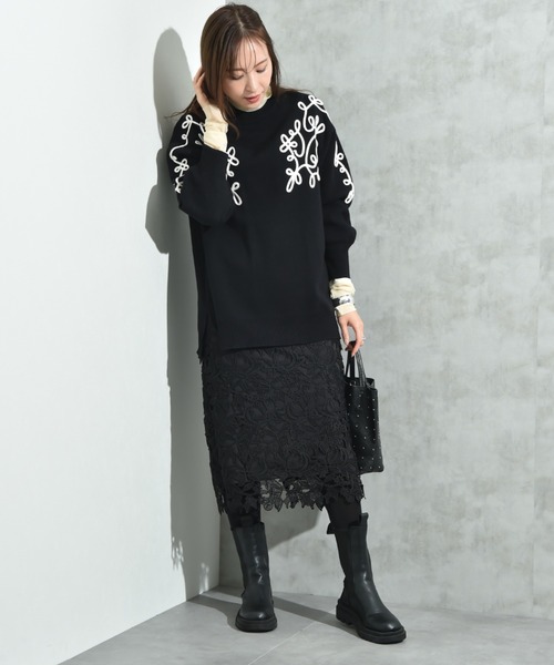 INTERPLANET（インタープラネット） スカート ケミカルレースBACK