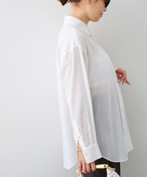 ドゥーズイエムクラス Sheer Blouse 新品タグ付き　値下げ Deuxieme Classe（ドゥーズィエムクラス） ブラウス シャツ *Minimal