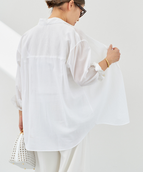 Deuxieme Classe Feminine ブラウス　白 Deuxieme Classe（ドゥーズィエムクラス）の「*Feminine