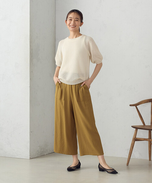 COMME CA ISM ニット セーター MADE IN JAPAN 和紙ニット