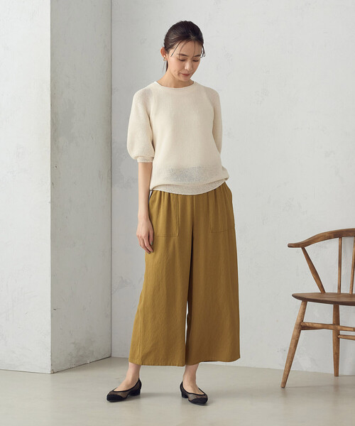 COMME CA ISM ニット セーター MADE IN JAPAN 和紙ニット