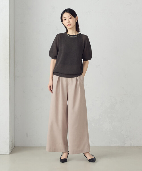 ニット セーター MADE IN JAPAN 和紙ニット レディース COMME CA ISM ニット セーター MADE IN JAPAN 和紙ニット