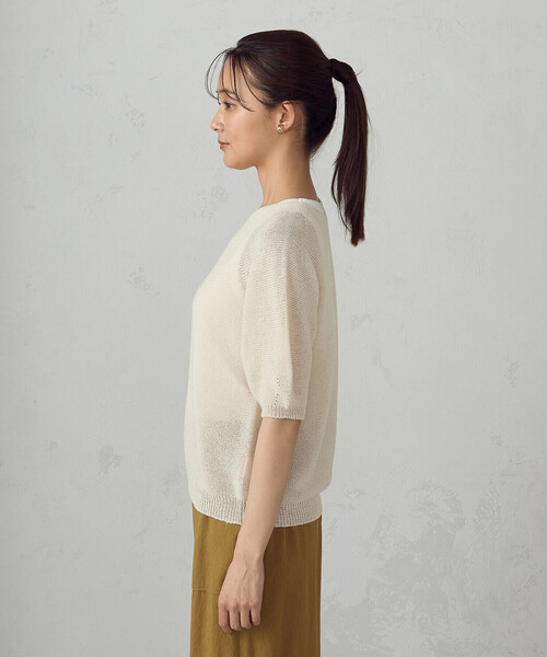 ニット セーター MADE IN JAPAN 和紙ニット レディース COMME CA ISM ニット セーター MADE IN JAPAN 和紙ニット