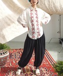 ワイドパンツ パンツ 「チャイハネ」無地アラジ...の詳細画像4