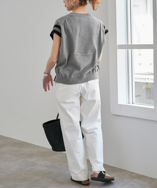 Spick＆Span ニット セーター アルファベットジャガードフレンチ
