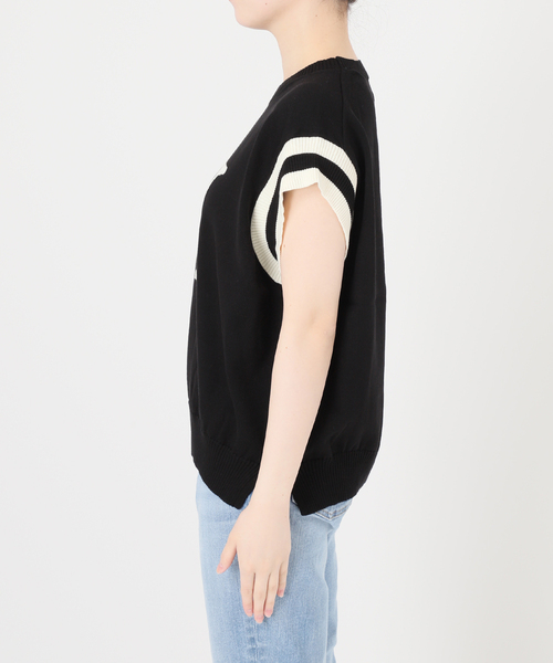 Spick＆Span ニット セーター アルファベットジャガードフレンチ