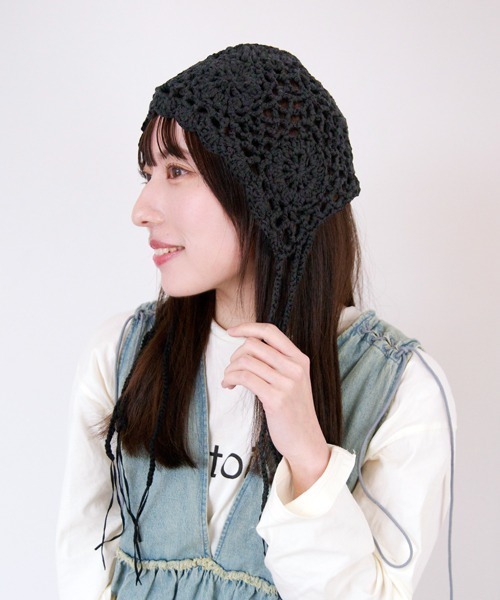 polcadot（ポルカドット） ニット帽 ニットキャップ バブーシュカかぎ