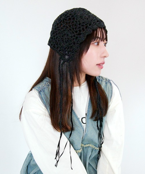 polcadot（ポルカドット） ニット帽 ニットキャップ バブーシュカかぎ